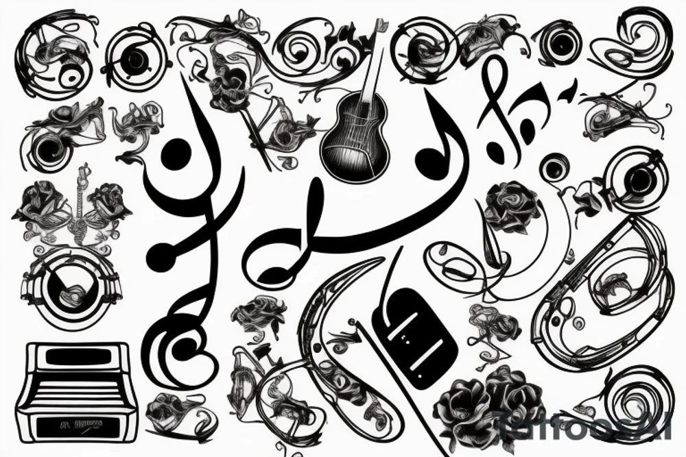 Music symbol tattoo idea