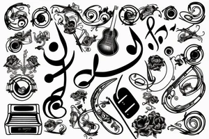 Music symbol tattoo idea