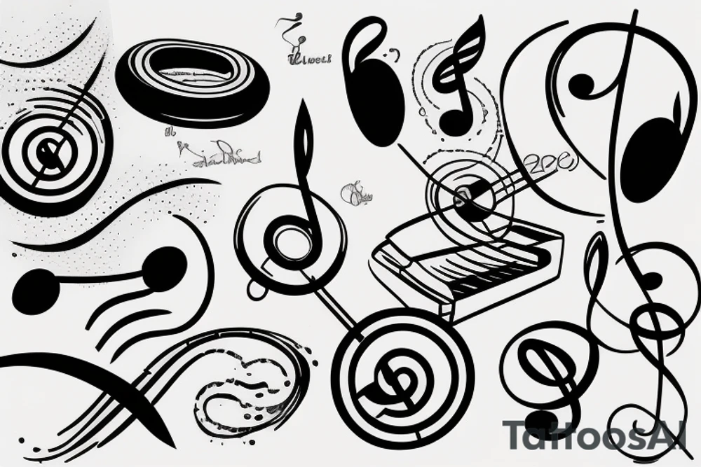 Music symbol tattoo idea