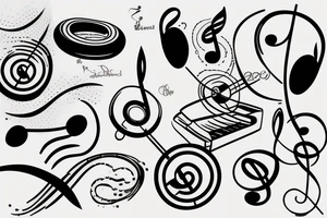 Music symbol tattoo idea