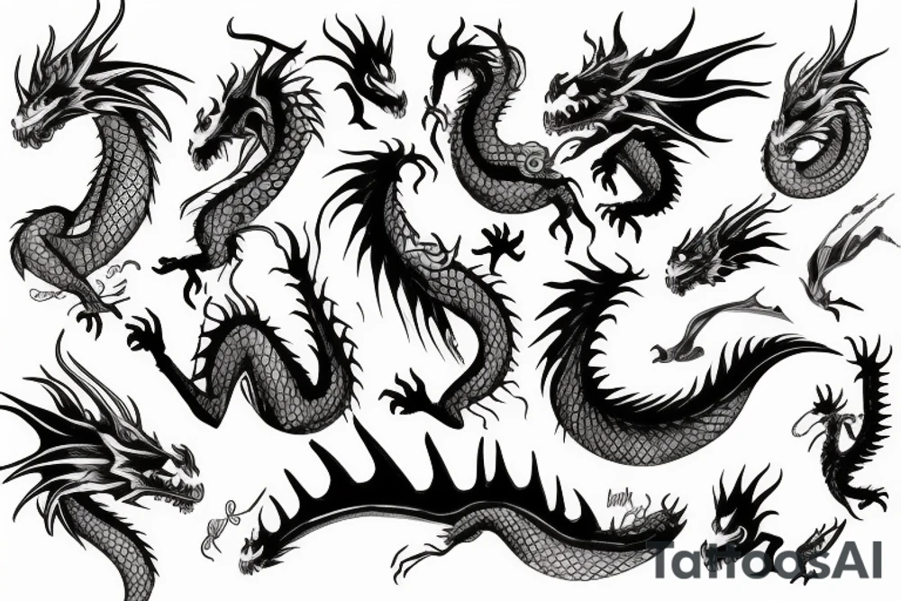 dragon tattoo idea
