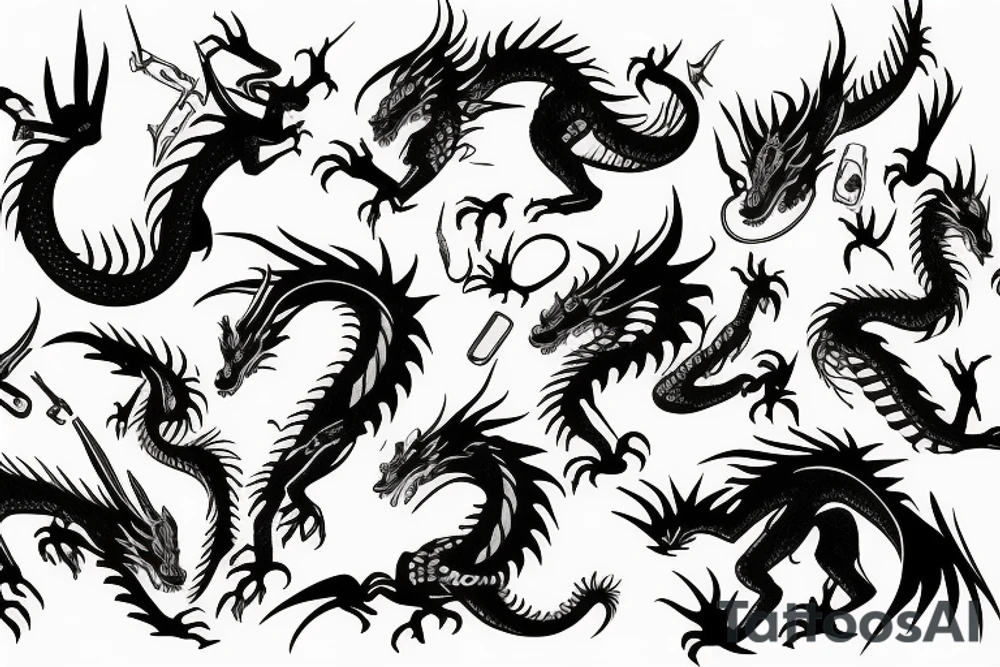 dragon tattoo idea