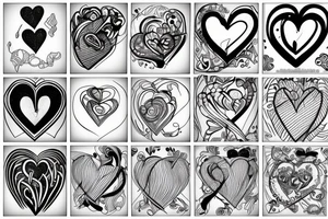 human heart tattoo idea