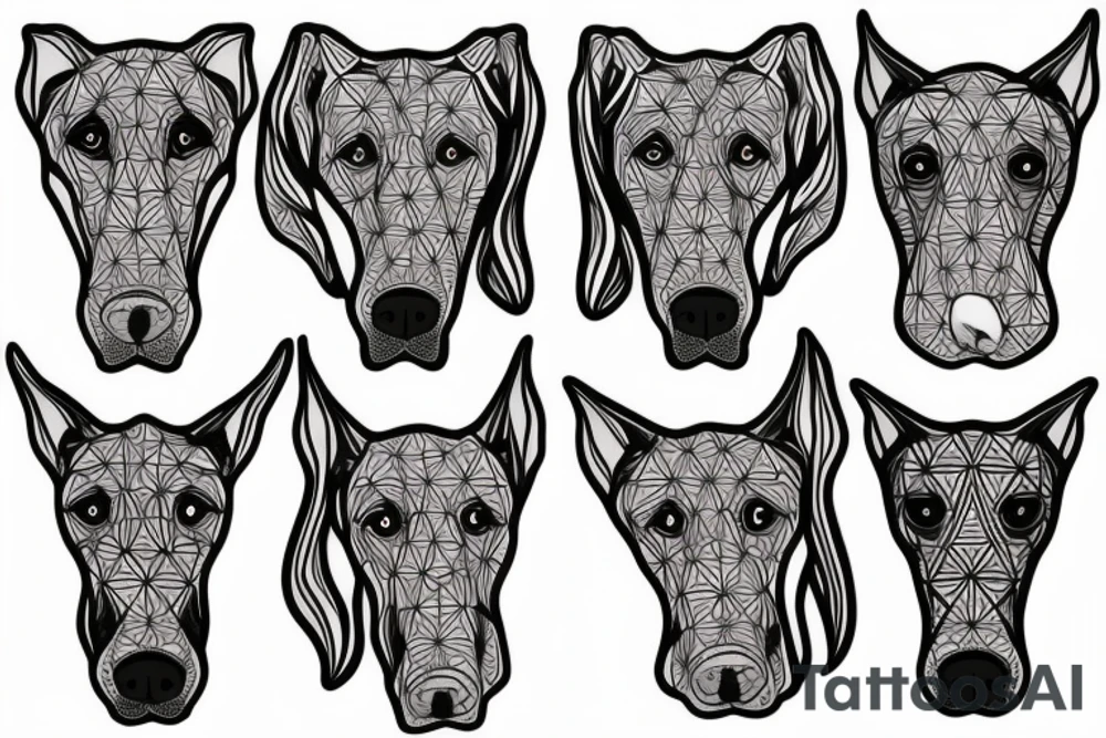 great dane tattoo idea