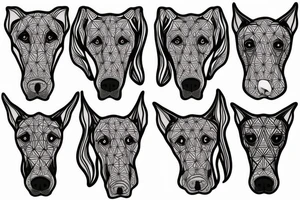 great dane tattoo idea