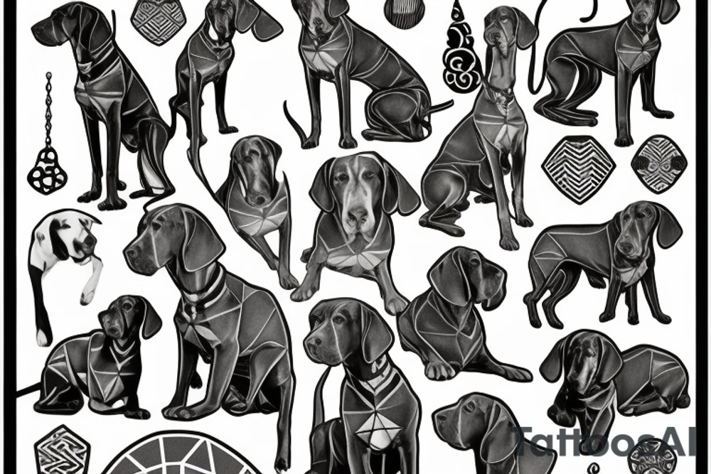 great dane tattoo idea
