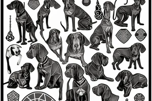 great dane tattoo idea