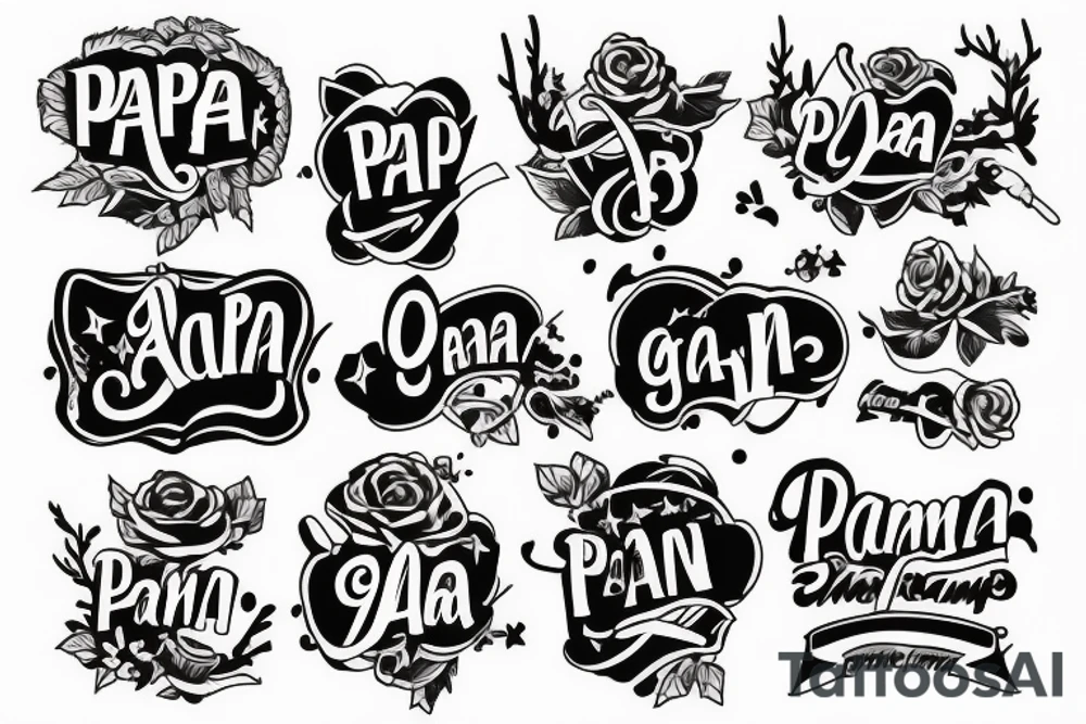 tattoo for my grandpa who’s name was “Papa” tattoo idea