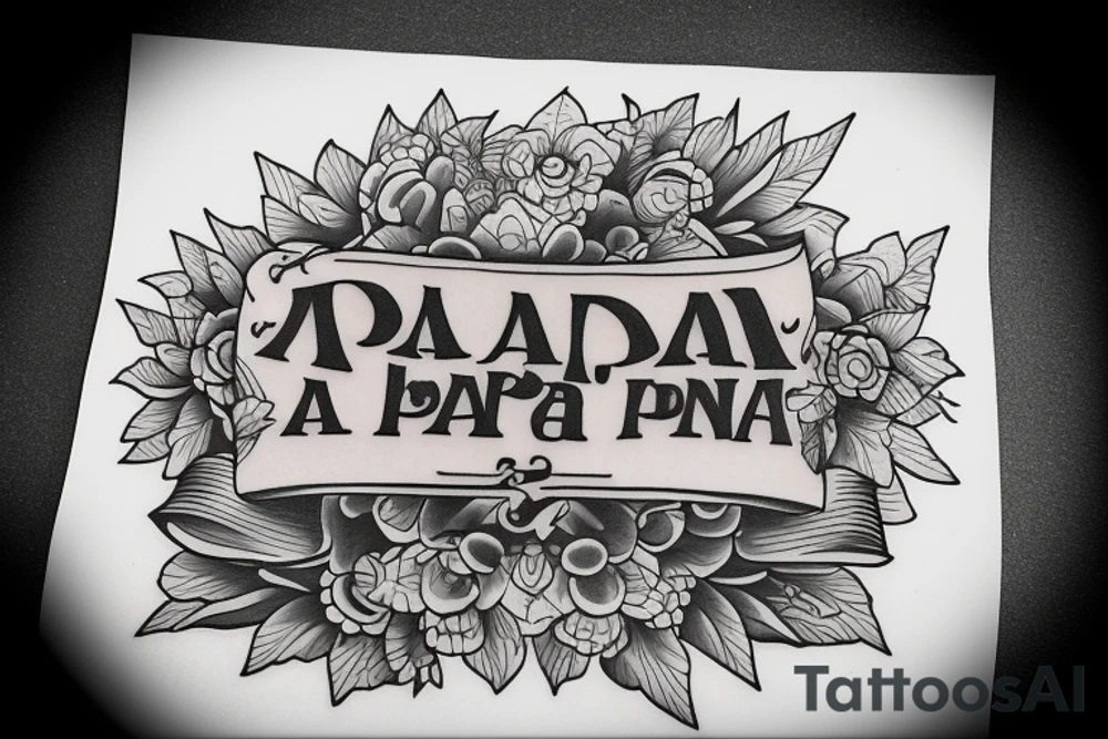 tattoo for my grandpa who’s name was “Papa” tattoo idea