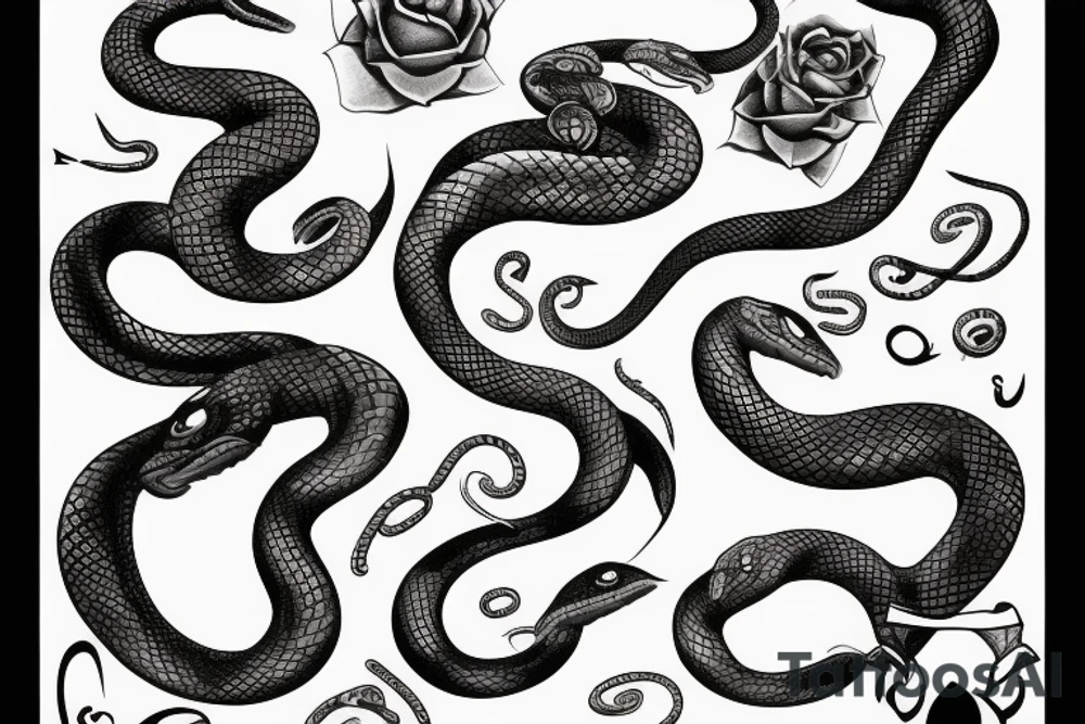 Snakes tattoo idea