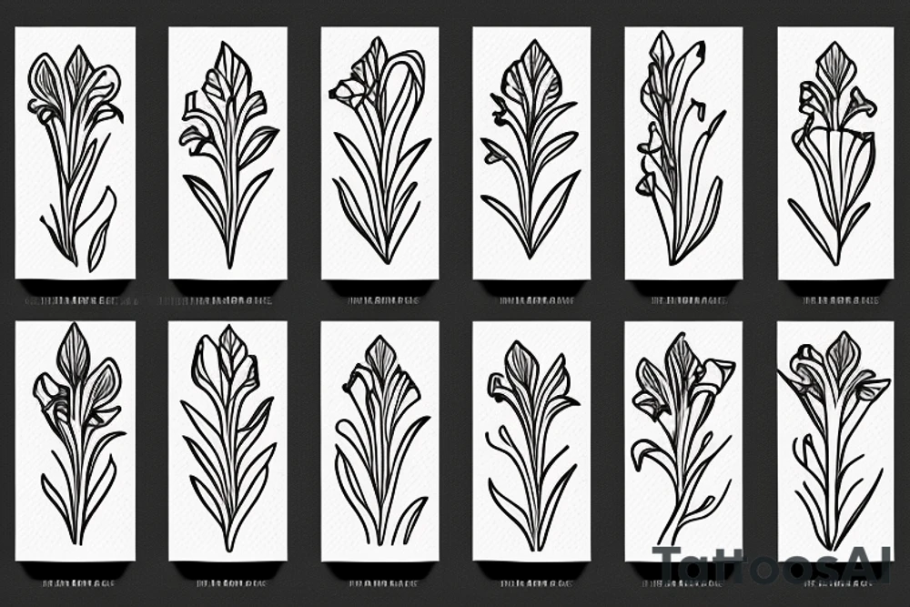 gladiolus tattoo idea