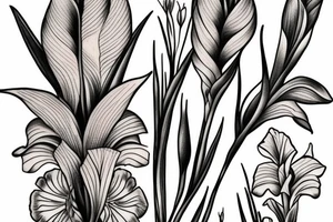 gladiolus tattoo idea