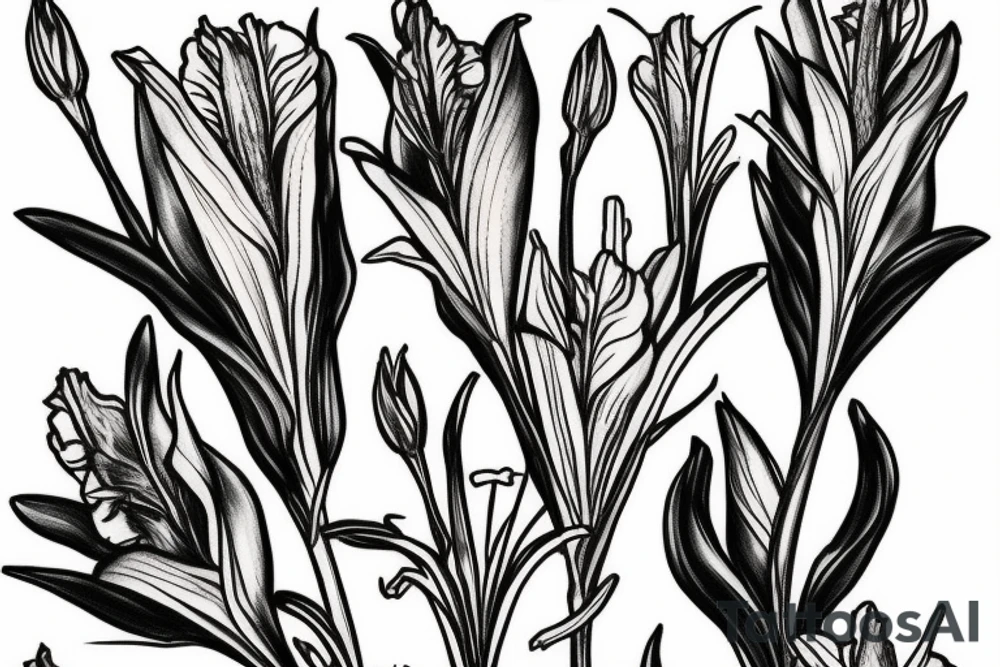 gladiolus tattoo idea