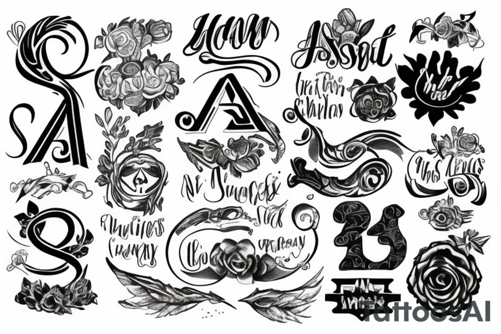 A N A S tattoo idea