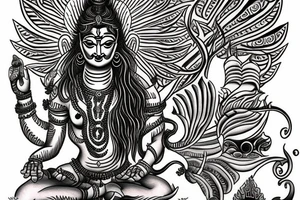 Shivji with nandi tattoo idea