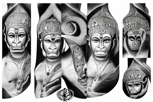 Hanuman tattoo idea