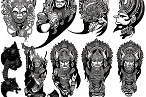 Hanuman tattoo idea