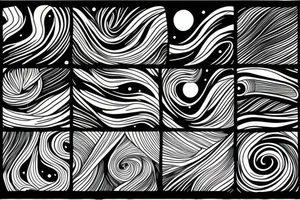 a person watching northern lights. tattoo idea