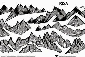 ko'olau mountains as s band above the necap tattoo idea