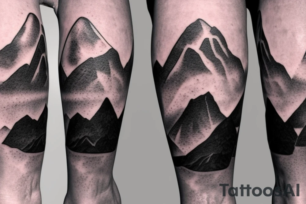 ko'olau mountains as a band above the kneecap tattoo idea ko'olau mountains as a band above the kneecap tattoo idea