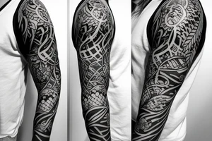 Half sleeve of vines that represent growth tattoo idea