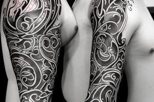 Half sleeve of vines that represent growth tattoo idea