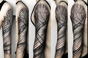 Half sleeve of vines that represent growth tattoo idea