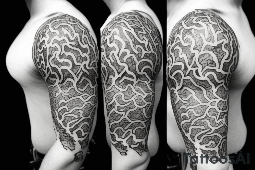 Half sleeve of vines that represent growth tattoo idea