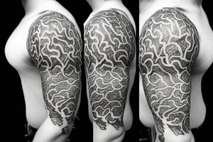 Half sleeve of vines that represent growth tattoo idea