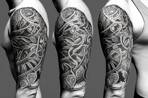 Half sleeve of vines that represent growth tattoo idea