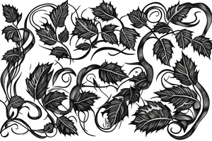 Half sleeve of vines that represent growth tattoo idea