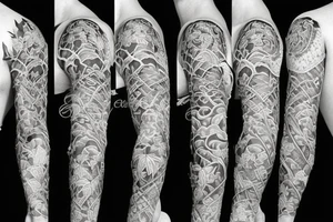 Half sleeve of vines that represent growth tattoo idea