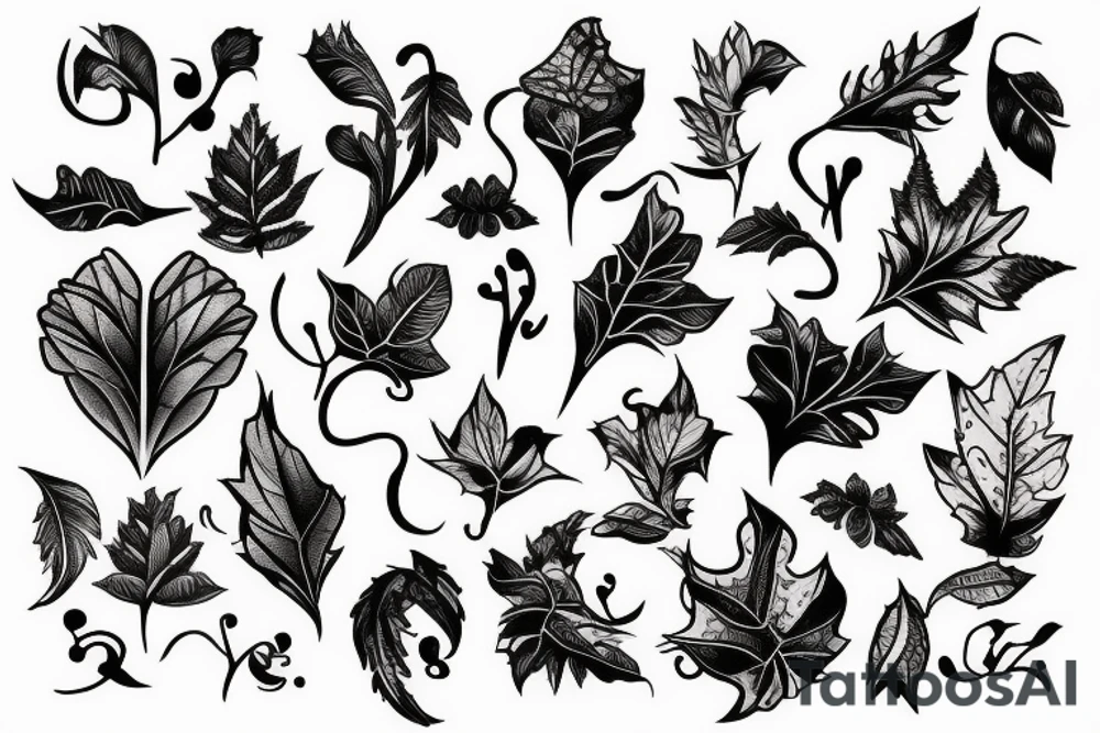 Vines growing tattoo idea