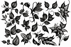 Vines growing tattoo idea