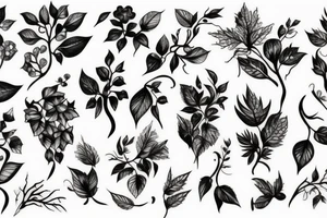 Vines growing tattoo idea