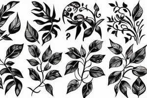 Vines growing tattoo idea