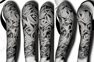 Half sleeve of Vines growing tattoo idea