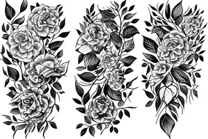 Half sleeve of Vines growing tattoo idea