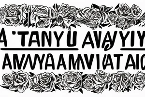 "stay away" inscription tattoo idea