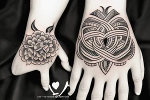 "stay away" inscription om wrist tattoo idea