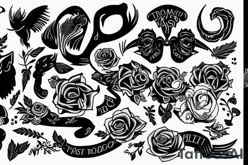 the word racoja tattoo idea