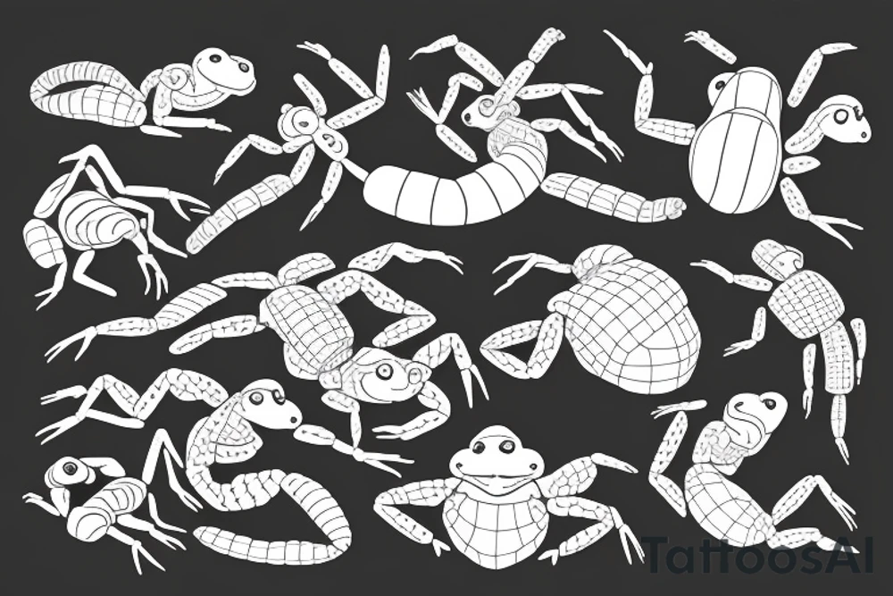 toad and a scorpion tattoo idea