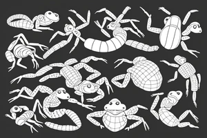 toad and a scorpion tattoo idea