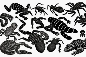toad and a scorpion tattoo idea