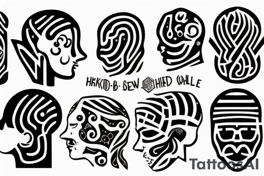 Overthinking head tattoo idea