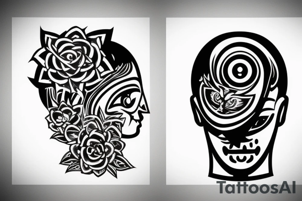 Overthinking head tattoo idea