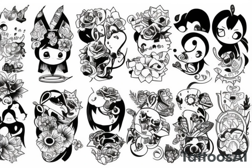 kawaii tattoo idea