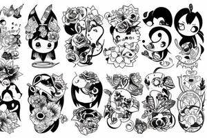 kawaii tattoo idea
