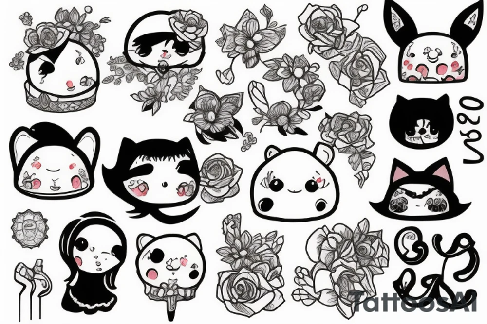 kawaii tattoo idea
