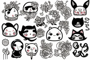 kawaii tattoo idea